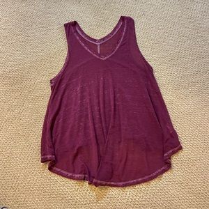 Free people maroon tank top